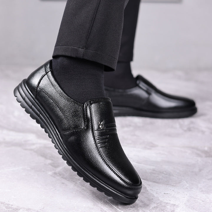 Herrer Casual Læder Slipper Stilla