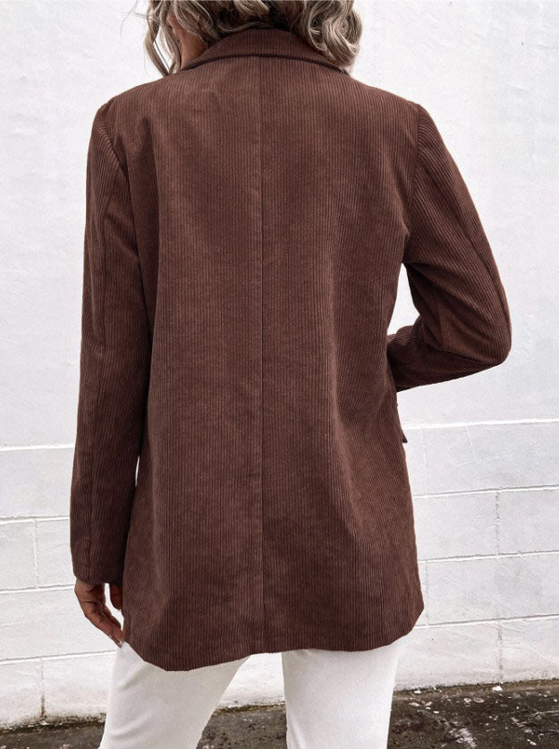 Stilla | Reverskrave Dobbeltknappet Langærmet Blazer