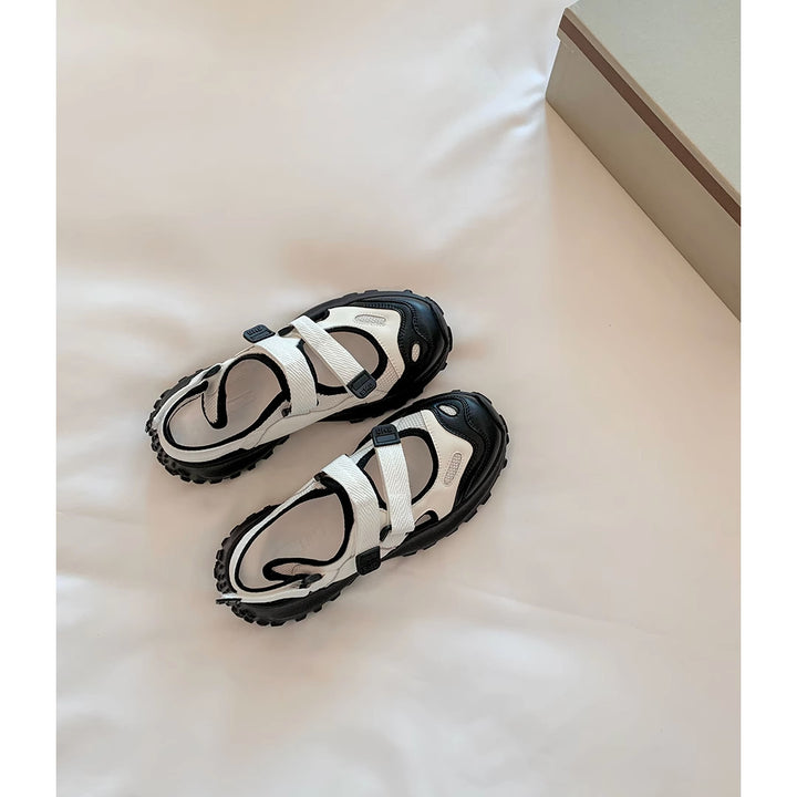 Dame Sporty Sneakers med praktisk velcro og stødabsorberende sål Stilla