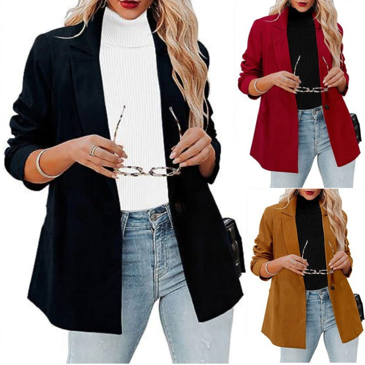 Dame klassisk blazer i moderne snit med elegant revers Stilla