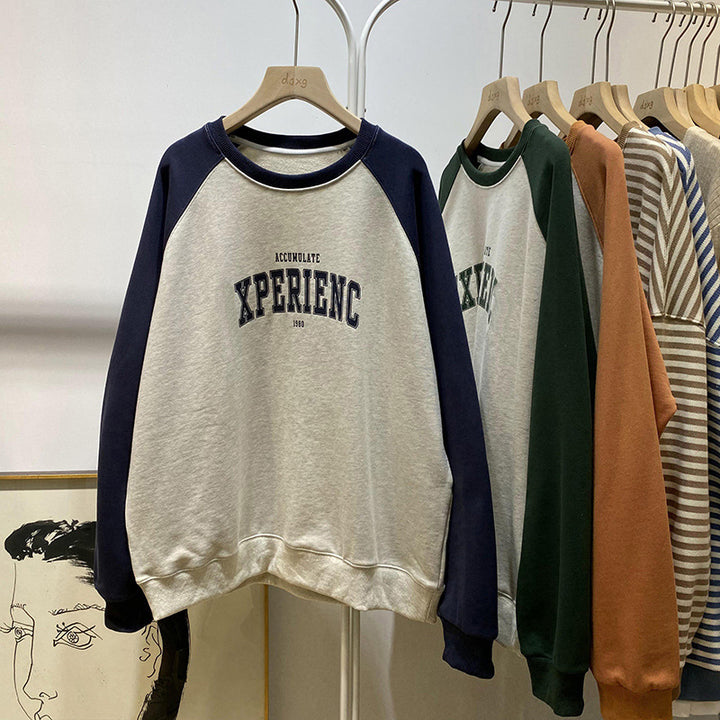 Femme Casual Raglan-ærmer Sweatshirt Stilla