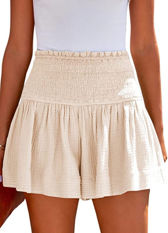 Dame lette shorts med høj talje og løst fit Stilla