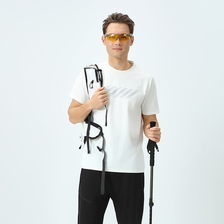 Herre sport T-shirt med åndbare egenskaber og moderne design Stilla