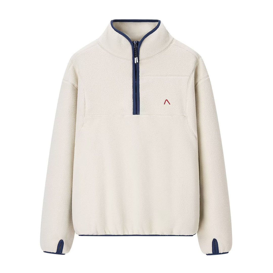 Kvinders fleece sweatshirt med høj krave løsning og praktiske lynlåsdetaillinger Stilla
