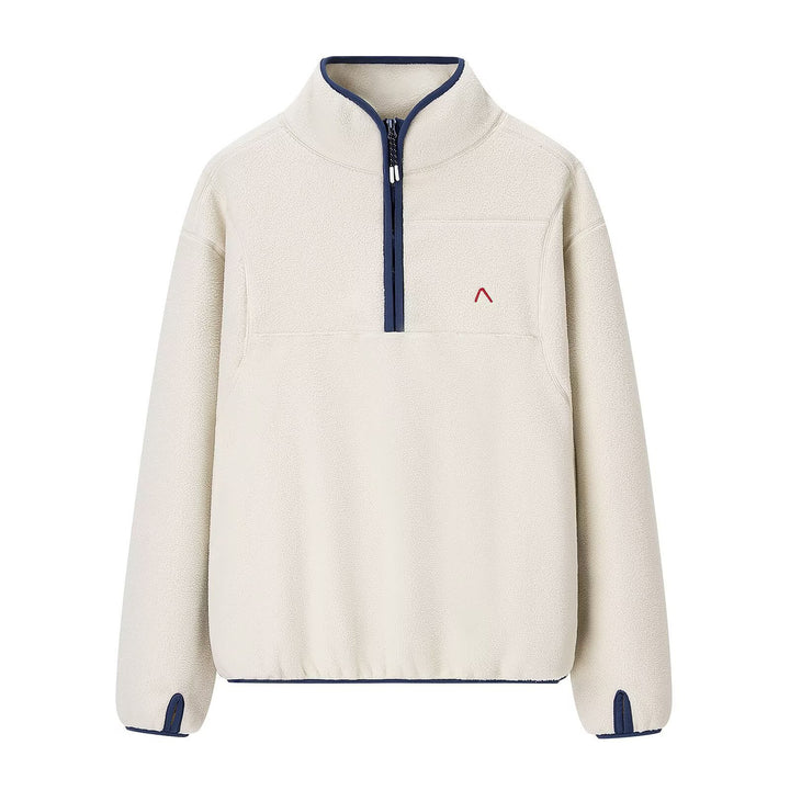 Kvinders fleece sweatshirt med høj krave løsning og praktiske lynlåsdetaillinger Stilla