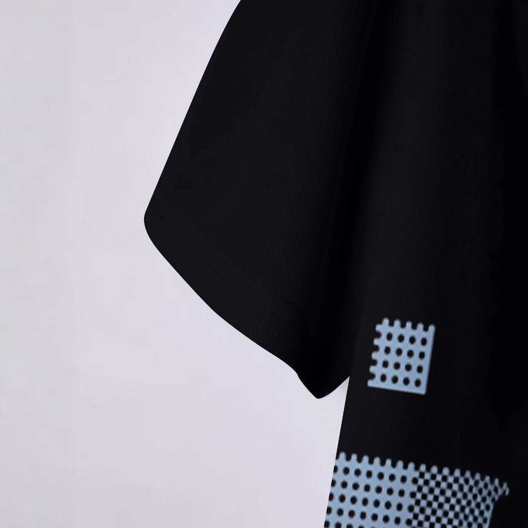 Herrer polo t-shirt med moderne grafisk design Stilla