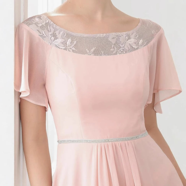 Dame Elegant Spids Overlay Maxikjole Stilla