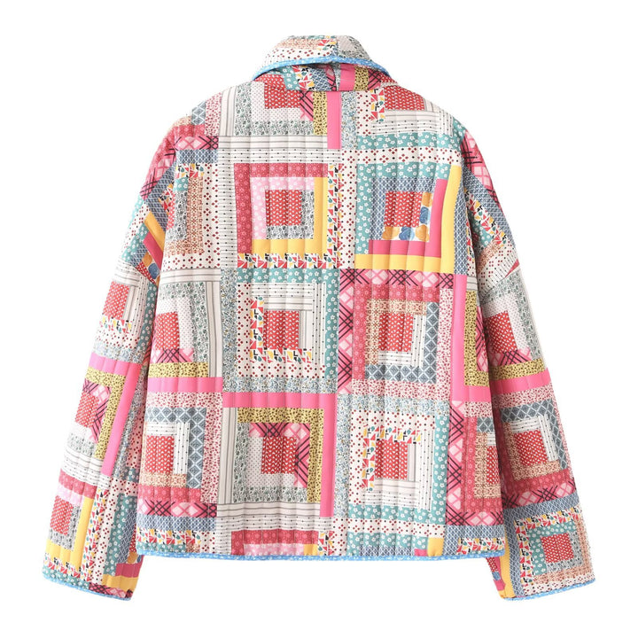 Femme Stepp-Patchwork-Jakke Stilla