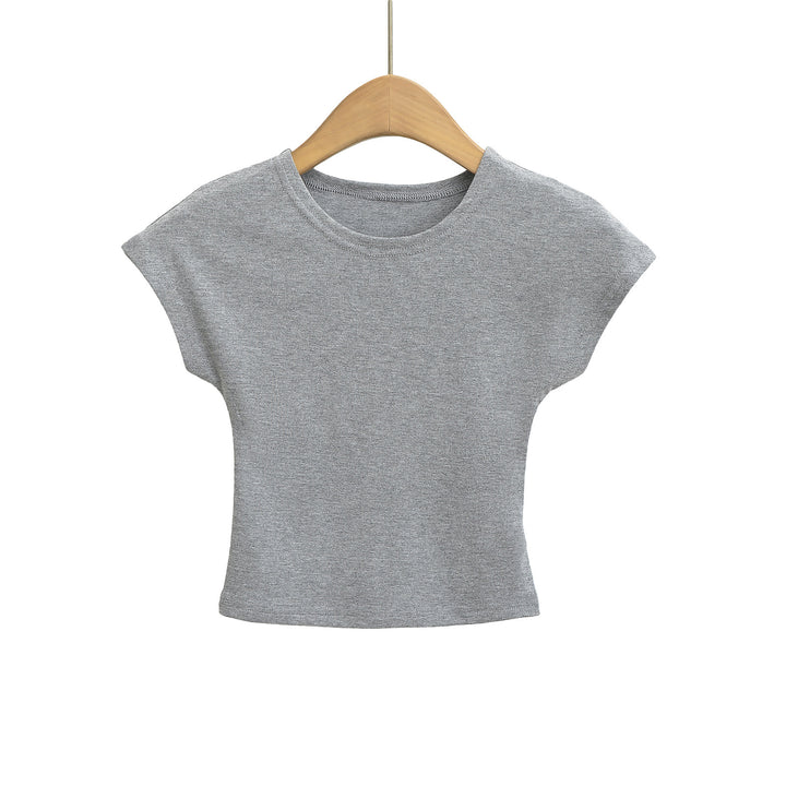 Dame afslappet oversized T-shirt med korte ærmer og rund halsudskæring Stilla