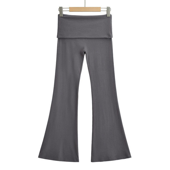 Dame flare leggings med bred talje og fleksibelt materiale Stilla