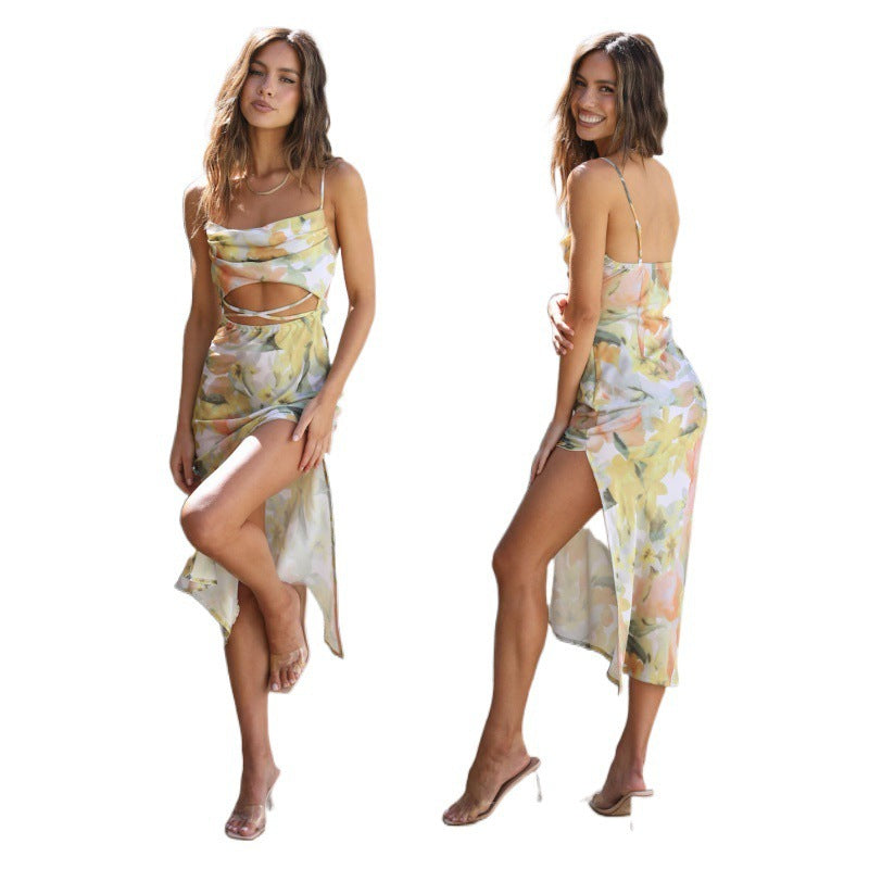 Femme Chic Cut-Out Maxikjole Stilla
