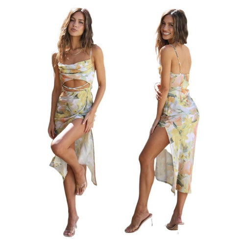 Femme Chic Cut-Out Maxikjole Stilla
