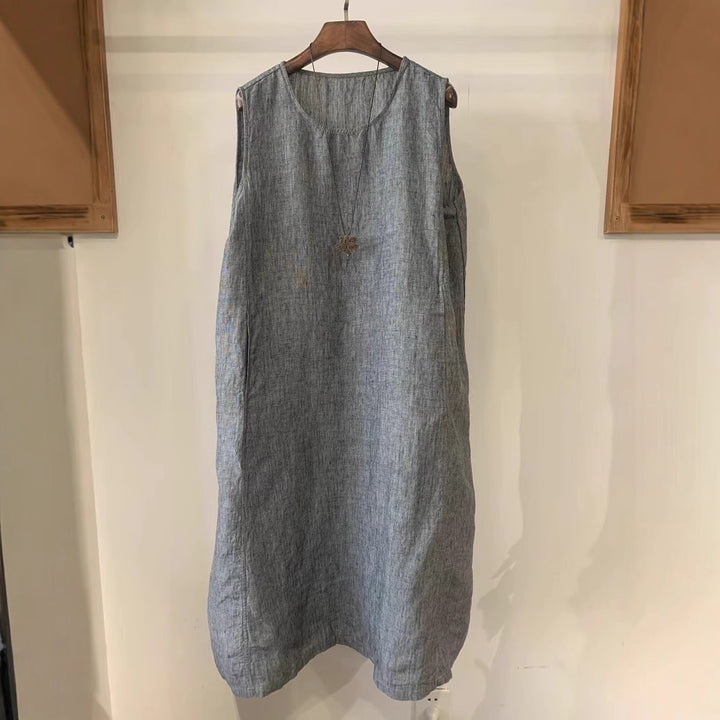 Femme Relaxed Fit Linned Shift Kjole Stilla