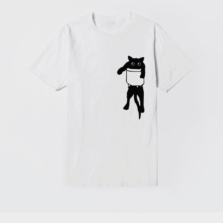 Dame Stilfuld T-Shirt med Kreativt Grafisk Design Stilla