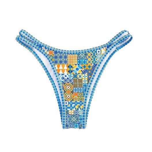 Dame Trendy underdel bikini med geometrisk mønster Skovae