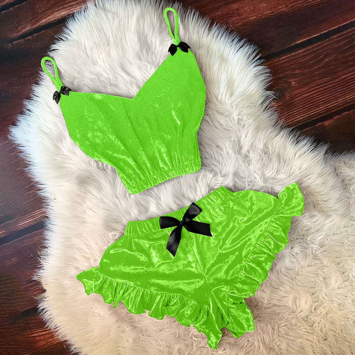 Dame Samt Loungewear Sæt Stilla