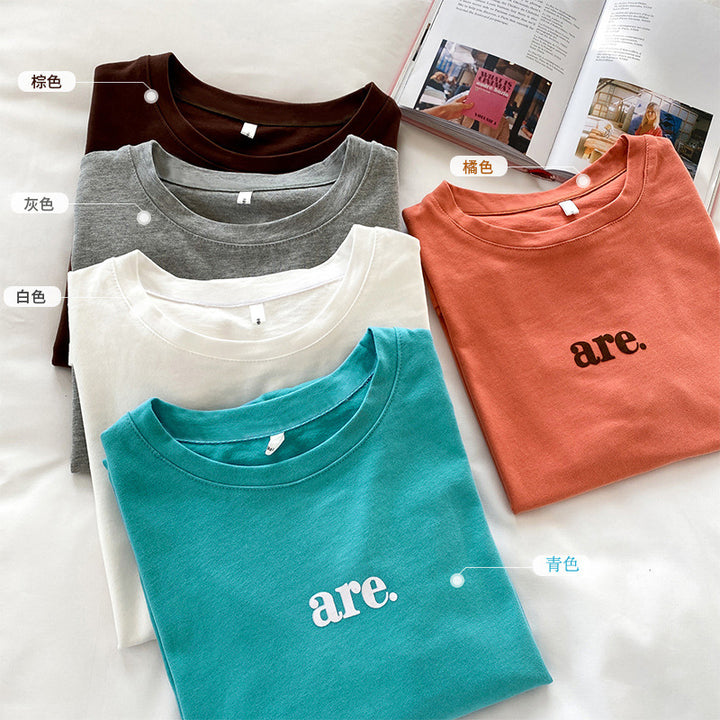 Femme Casual Grafik T-shirt Stilla