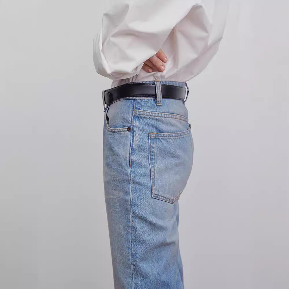 Damer højtaljede, brede jeans Stilla