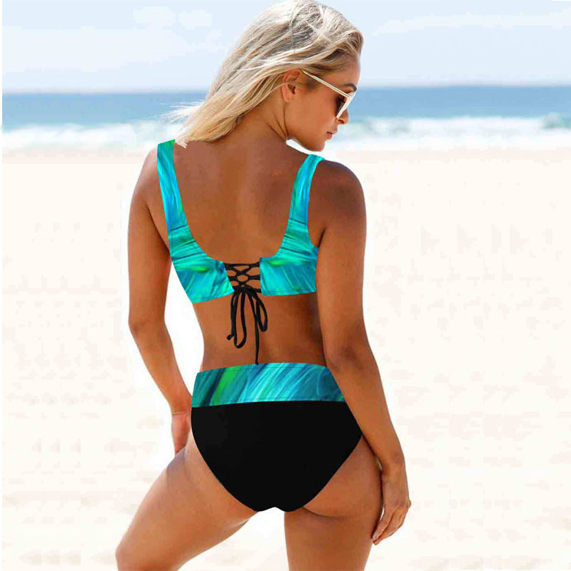 Dame Bikini-sæt med komfortabelt indpakningsdesign Skovae