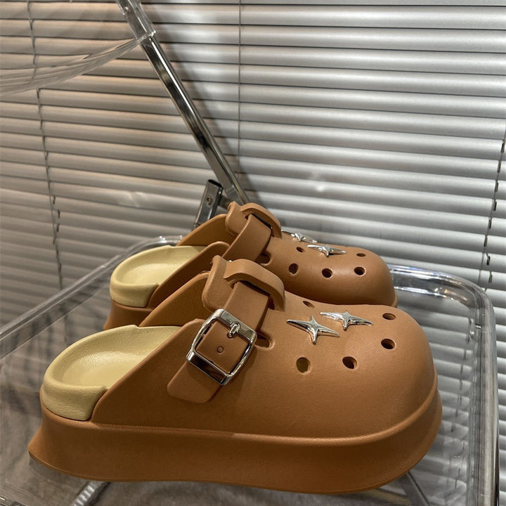 Dame komfortable clogs med moderne spænde-design Stilla