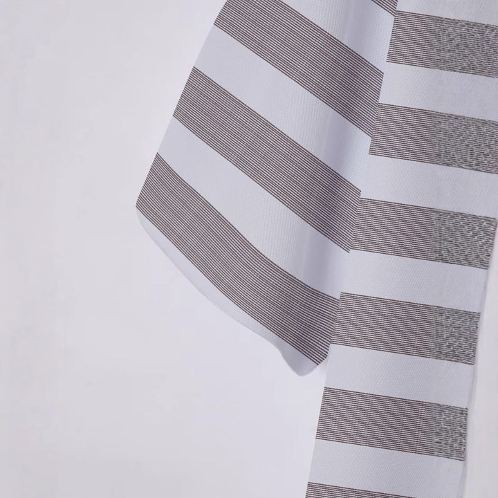 Herrer Poloshirt med moderne striber og åndbare egenskaber Stilla