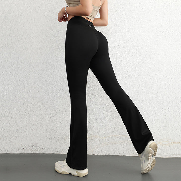 Dame Sporty Flared Leggings med høj talje og fugtregulerende stof Stilla