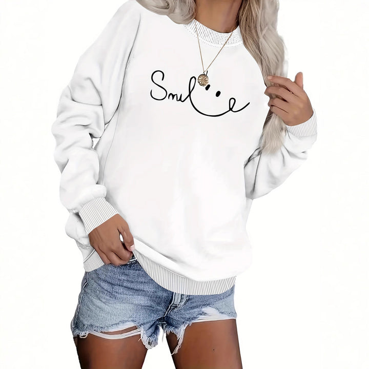 Kvinders sweatshirt med casual tekst og komfortabel pasform Stilla