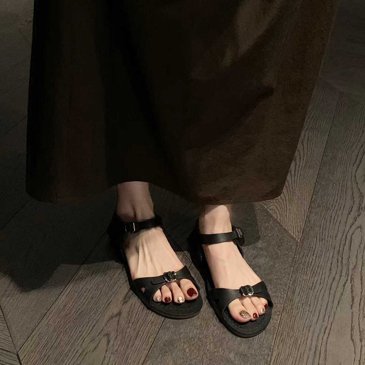 Dame Justerbare Remme Casual Sandaler Stilla
