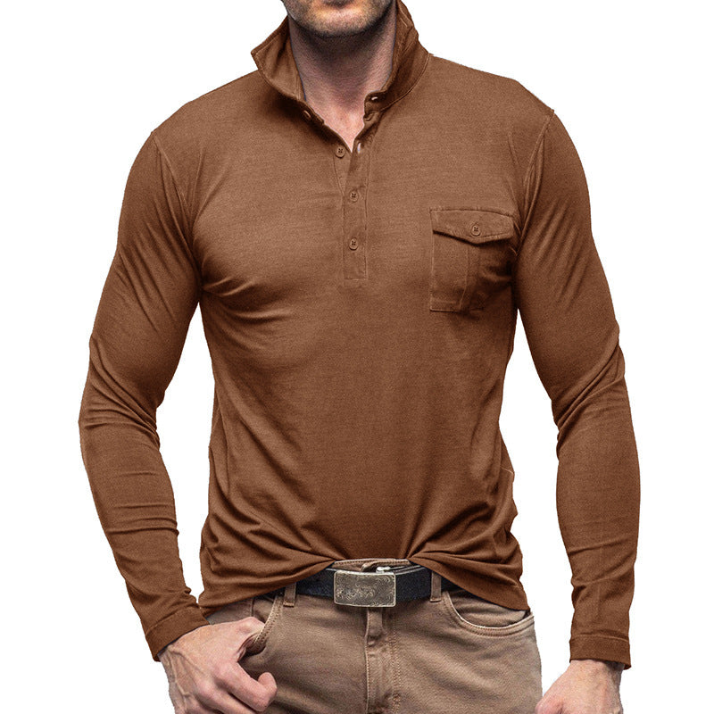 Herrer Langærmet Poloshirt Stilla