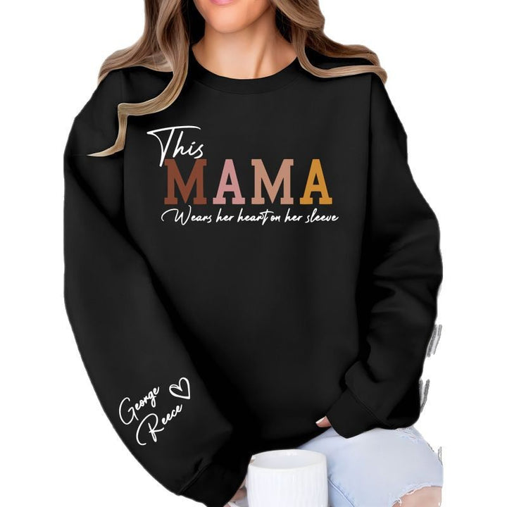 Kvinders sweatshirt med inspirerende mortryk og komfortabel pasform Stilla