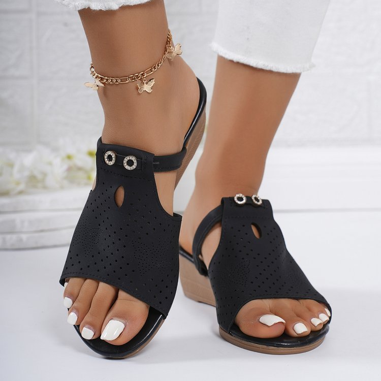 Dame Komfortable Vinkel-Sandaler Stilla