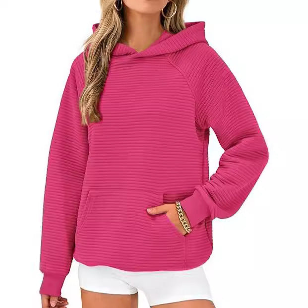Dame hoodie med struktureret design og komfortabel pasform Stilla