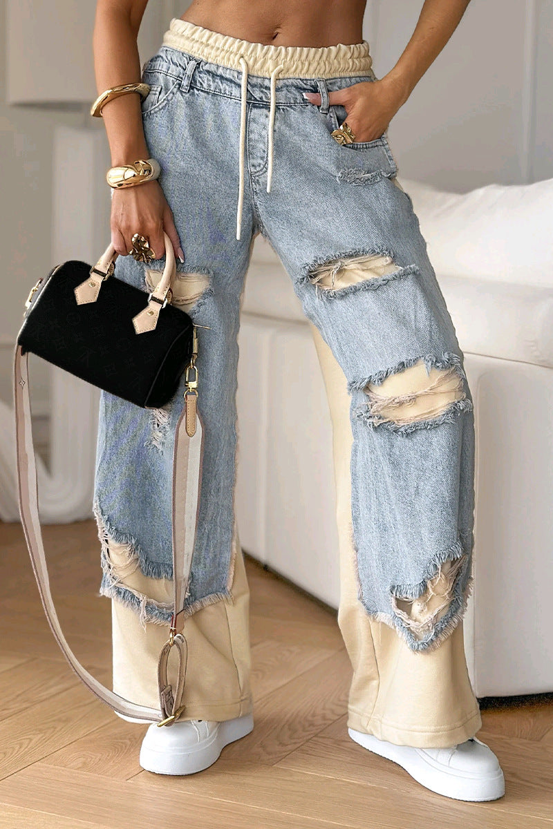 Kvinder Urban Ødelagt Denim Jogger Stilla