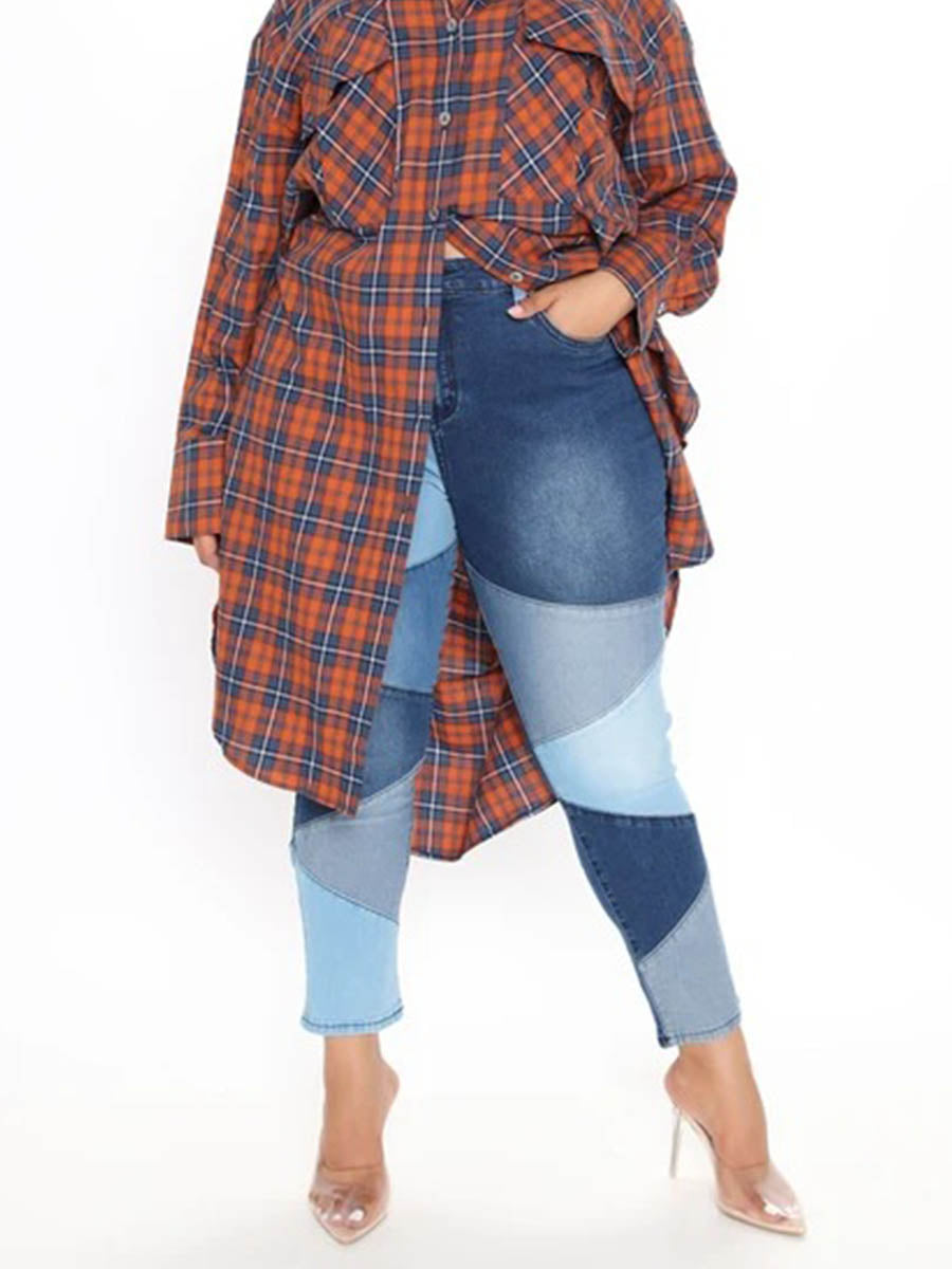 Stilla | Slim Fit Høj Talje Denim Jean Bukser
