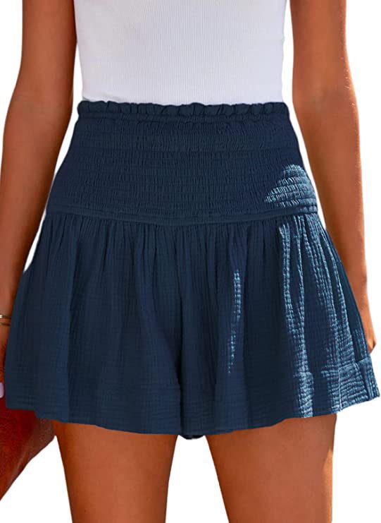 Dame lette shorts med høj talje og løst fit Stilla