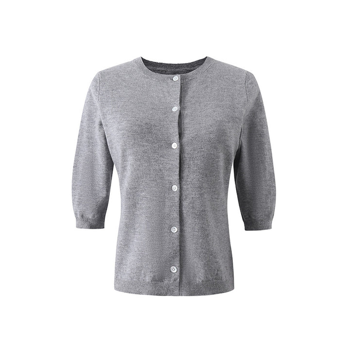 Dame elegant strikjakke med 3/4-ærmer Stilla