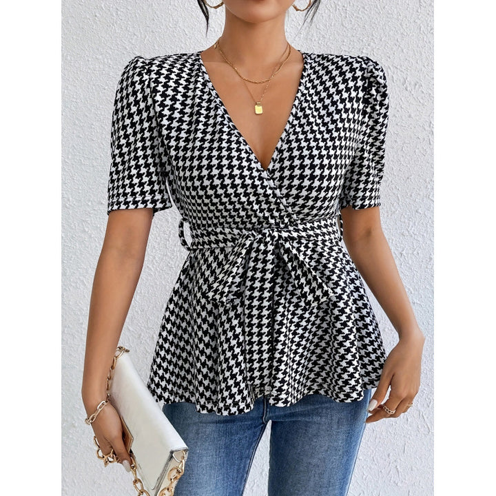 Femme Vindt-Peplum-Top Stilla