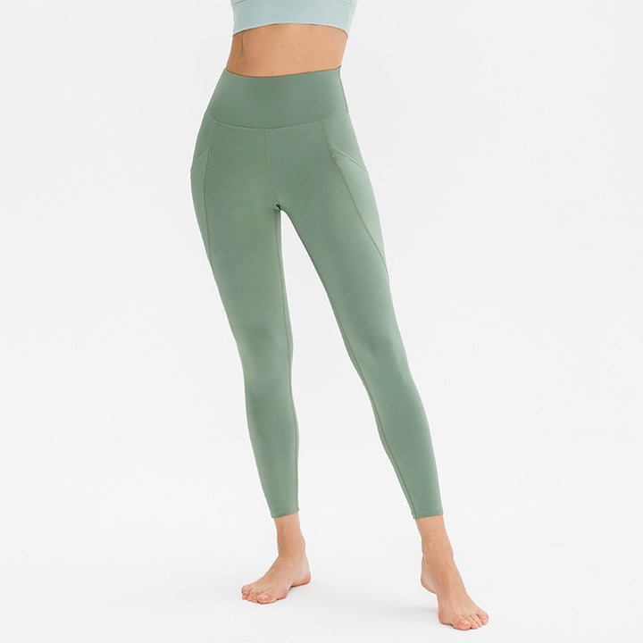Dame højtydende funktionsleggings med lommer og høj talje Stilla