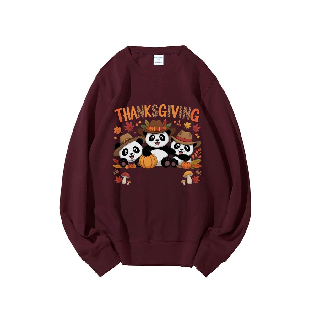 Kvinders sweatshirt med sjovt dyre design og efterårsmotív Stilla