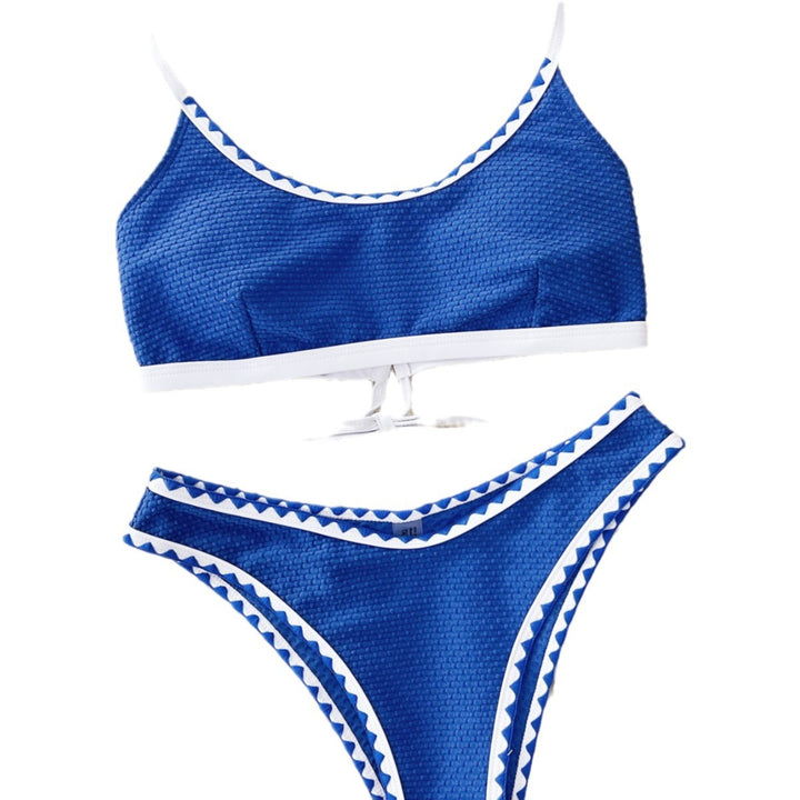 Dame bikini-sæt med innovativt strukturdesign og brede komfortstropper Stilla
