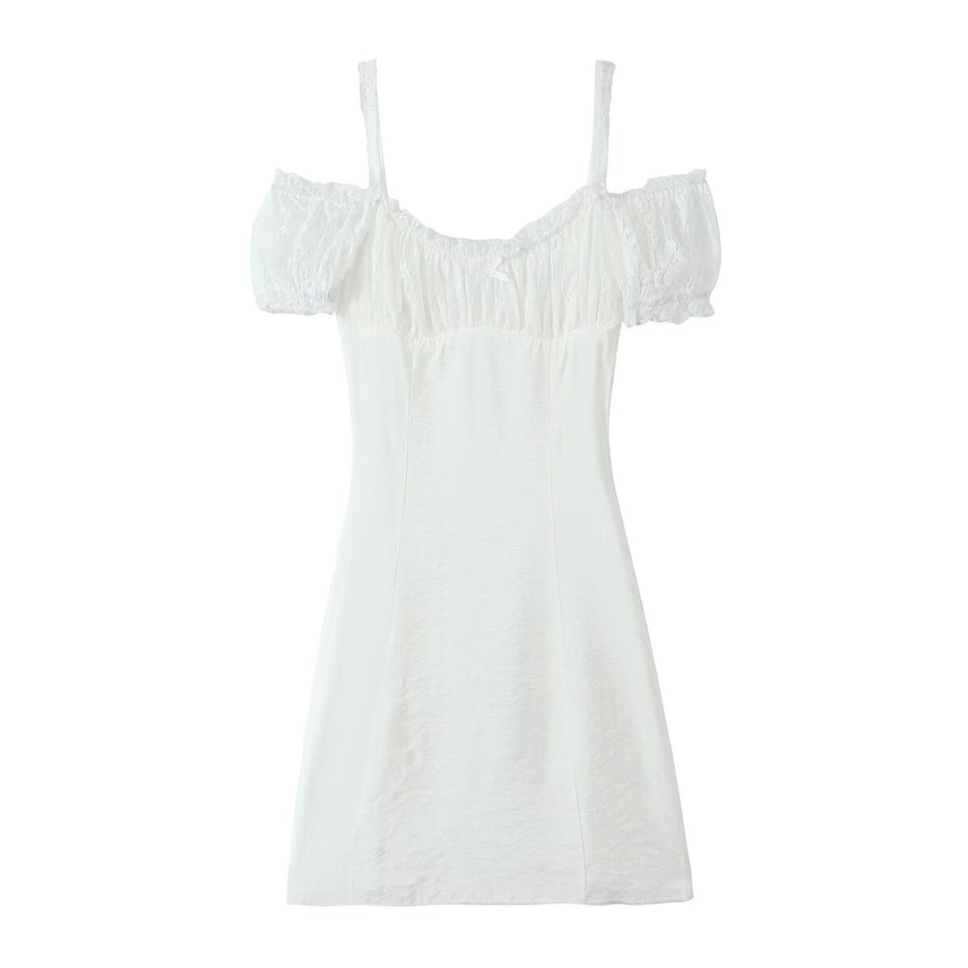 Femme Off-Shoulder Minikjole med Ruffles Stilla