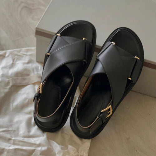 Herrer Fritid Krydsrem Sandaler Stilla