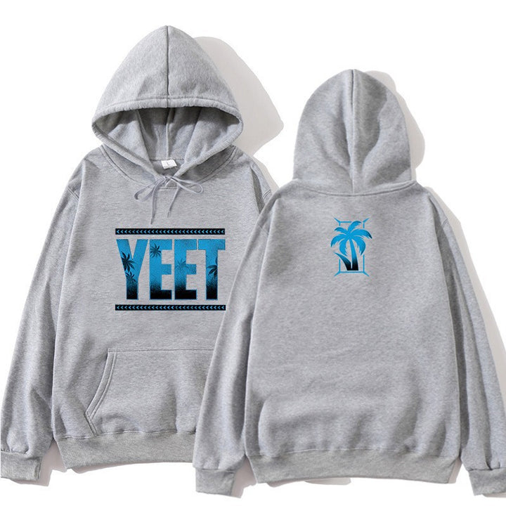 Kvindes hoodie med kreativ palme-design Skovae