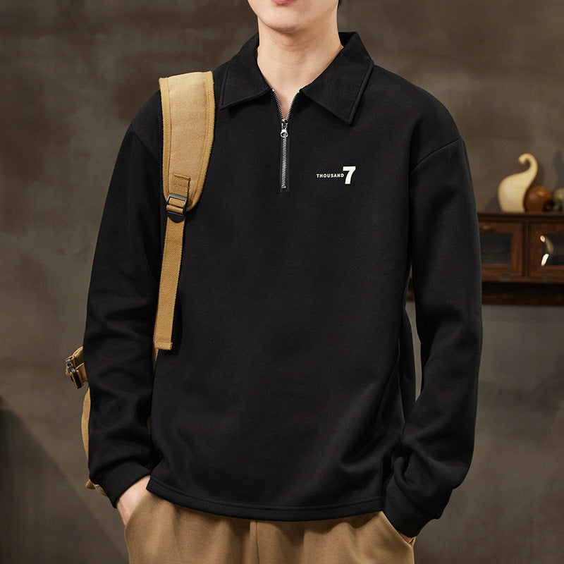 Stilfuld herre-quarter-zip-pullover-sweatshirt Stilla