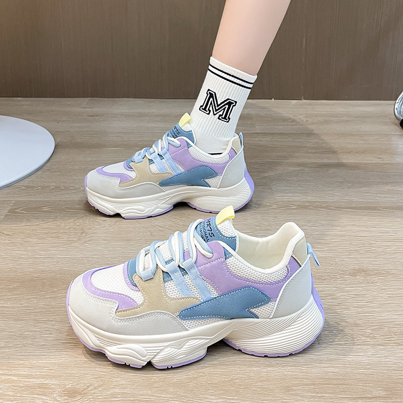 Dame Sporty Chunky Sneakers med innovativ dæmpning og åndbart mesh-overflade Stilla