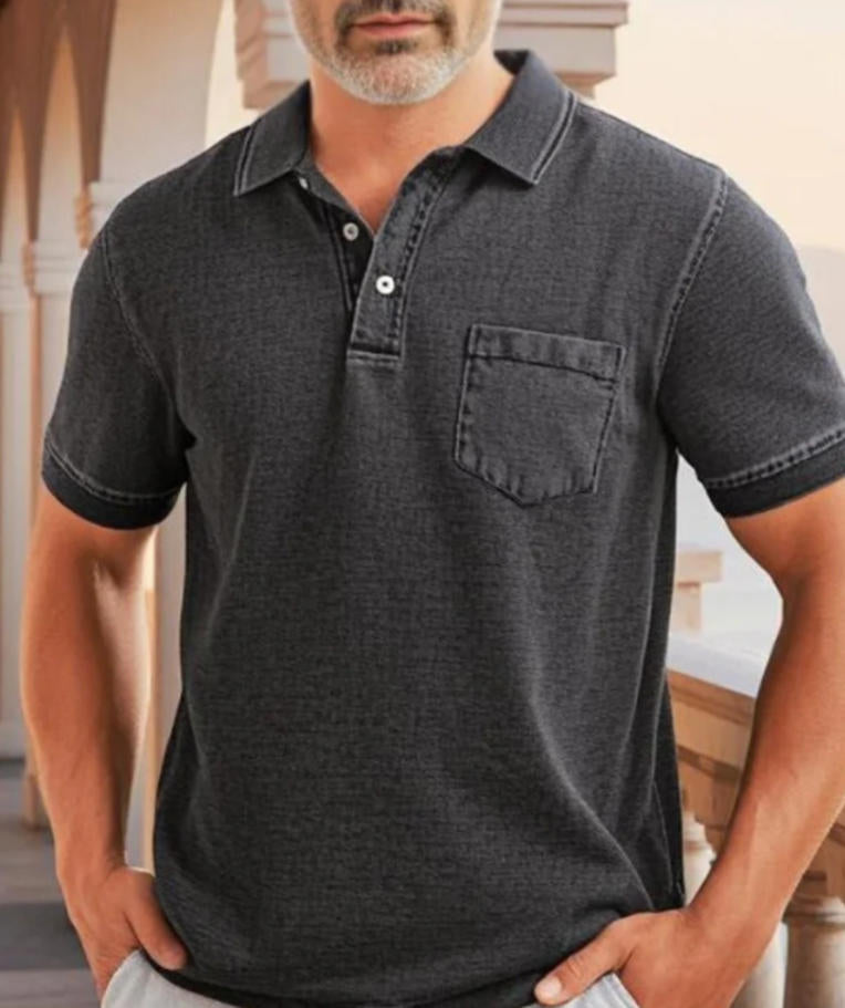 Herre Kortærmet Polo T-shirt Stilla