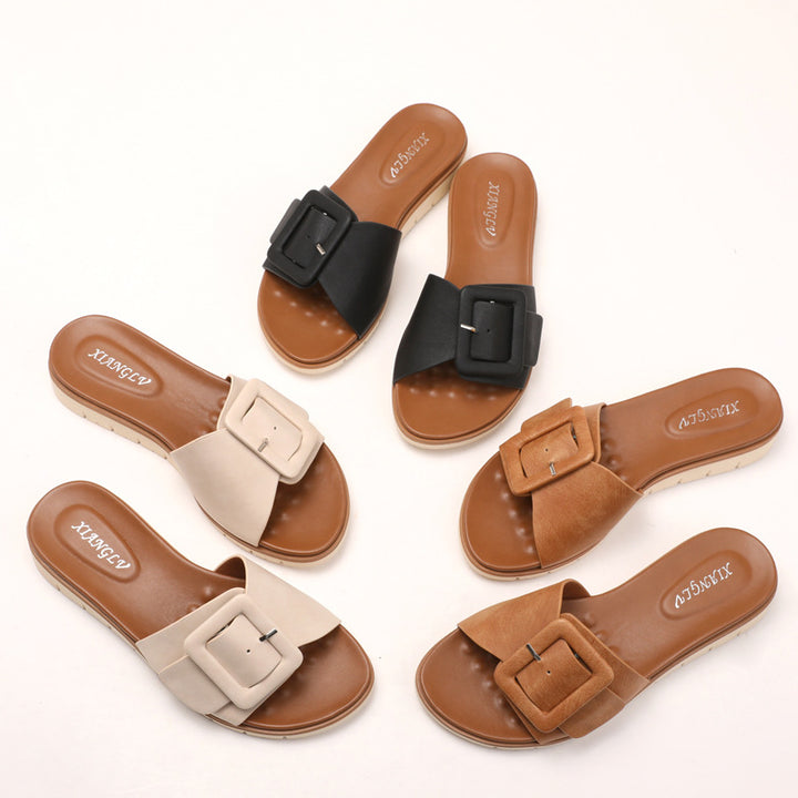 Dame elegante sandaler med moderne spænde-design Stilla