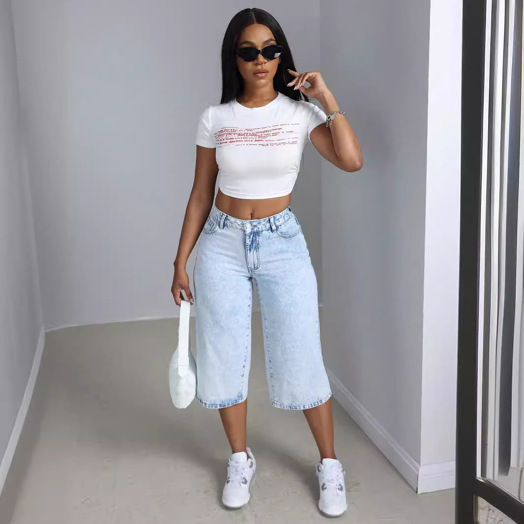 Kvinders komfortable culotte jeans Stilla