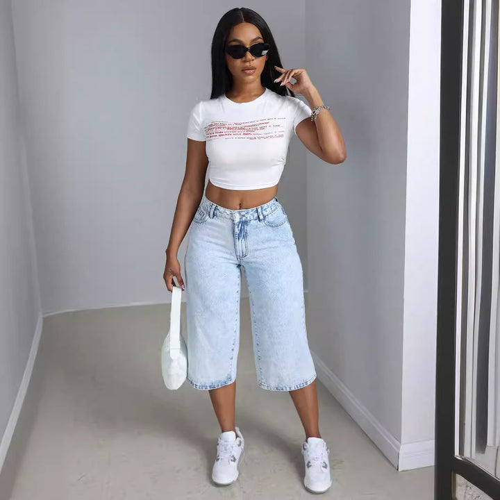 Kvinders komfortable culotte jeans Stilla