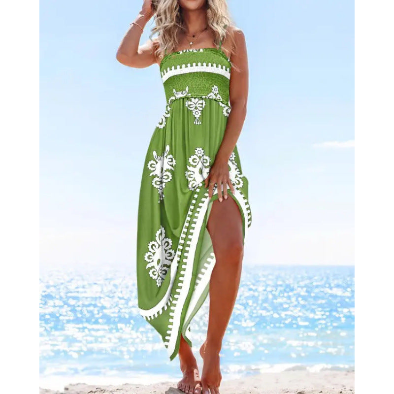 Kvinder Bohemian Paisley Maxi Kjole Stilla